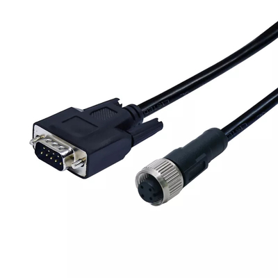 3 - 17 câble de soudure de double extrémité de connecteur de sous-marin du connecteur D de Pin Male M12 5pin